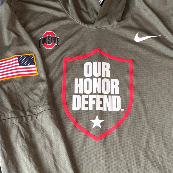 Nike Ohio State Military Olive Hoodie - Picture 2 of 4